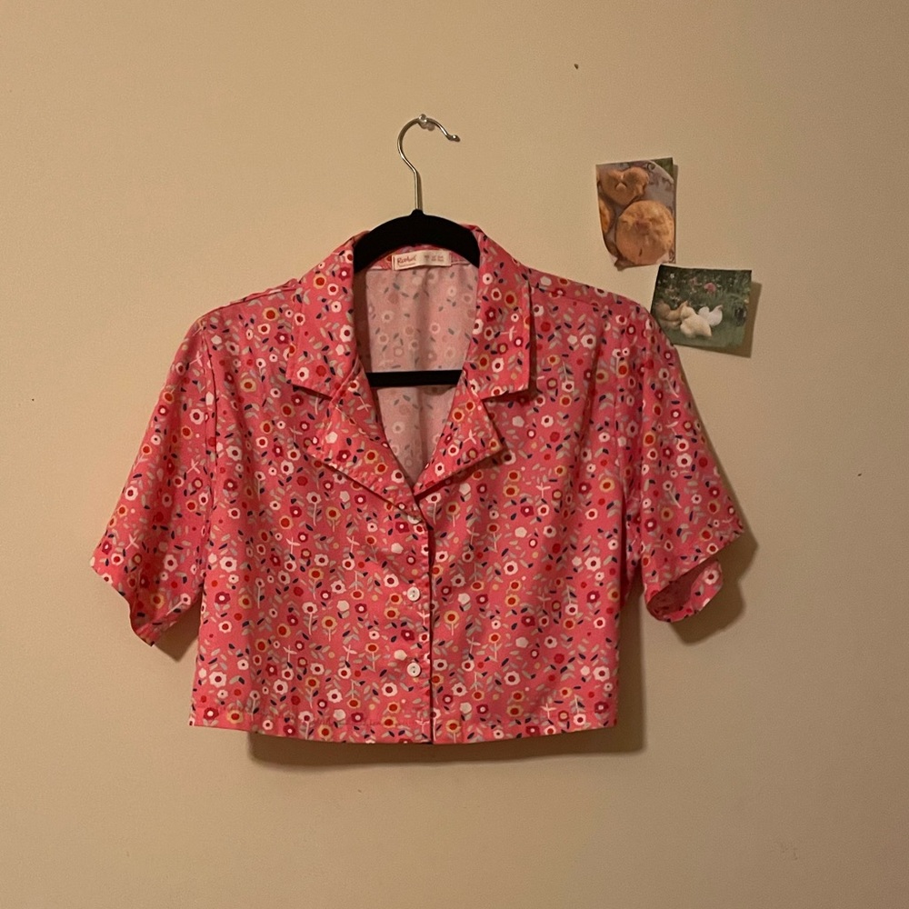 Cropped button up💿🌸🫧